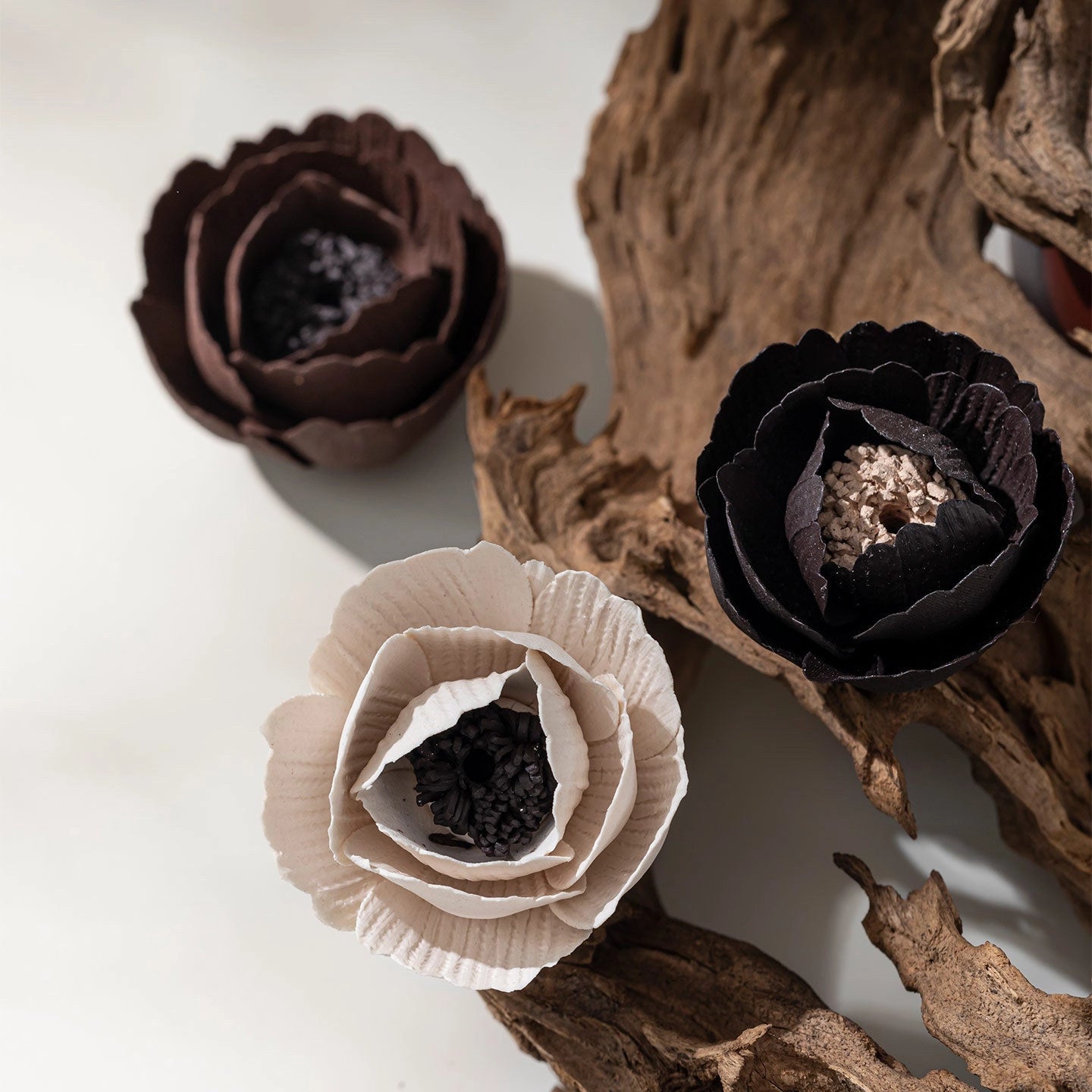 Ceramic Miniature Poppy Blossom Incense Burner