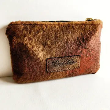 Handcrafted Tribal TRIM Italian leather pouch