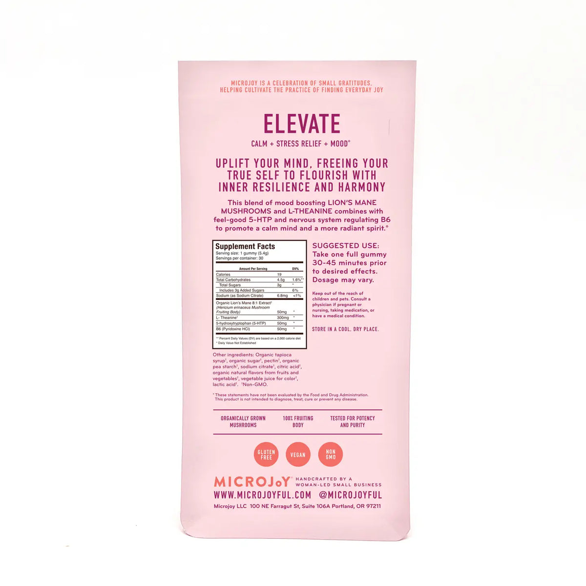 Mushroom Gummies (30) / Vegan Supplement / Mood Elevate , Concentrate, Hibernate