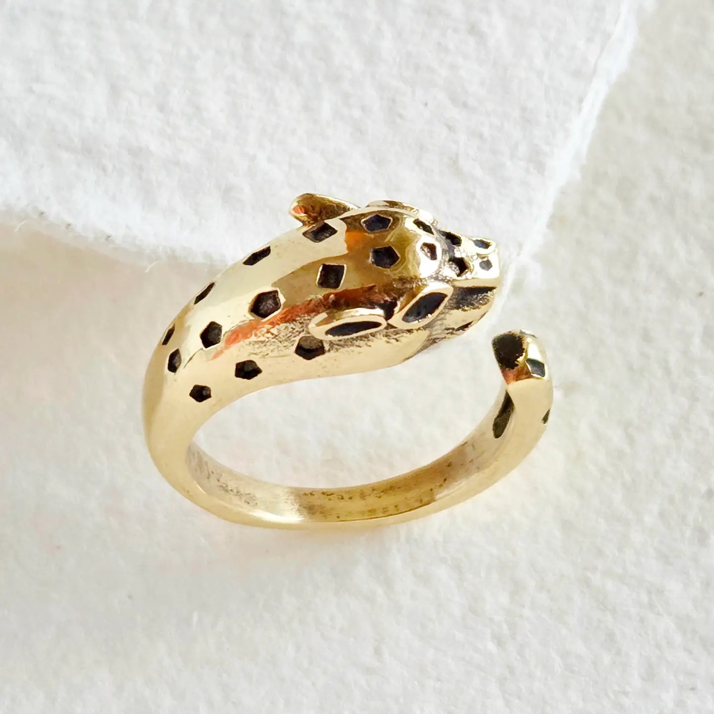 Brass Jaguar  Ring Jewelry