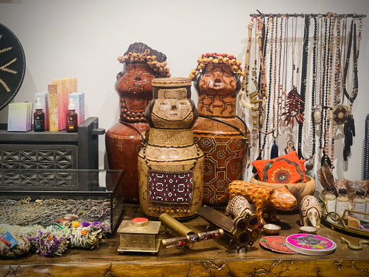 Rare Shipibo Kené Ceramic Effigy