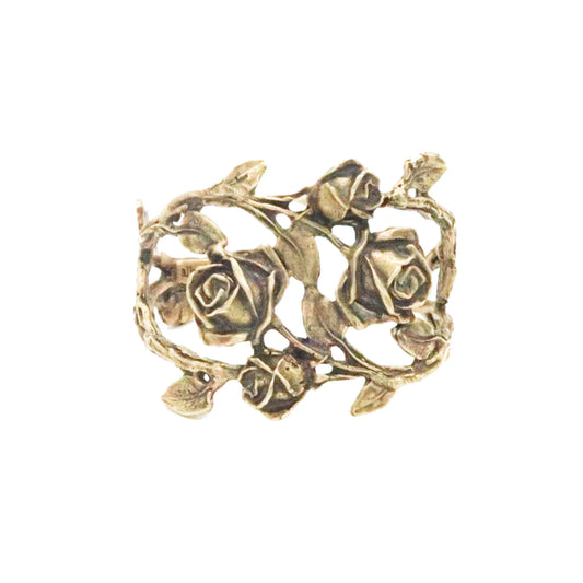 ROSE WITH LEAVES CUFF | A GRATEFUL DEAD HOMAGE