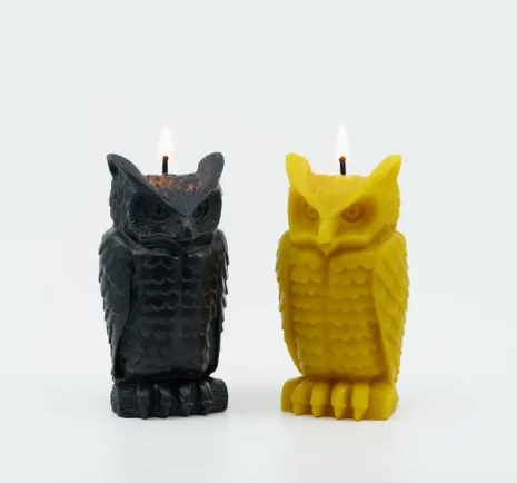 Beeswax Wise Owl Candle