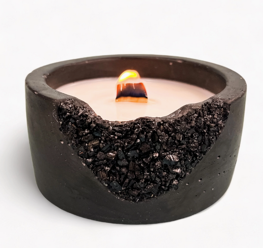 Black Geode Crystal Candles
