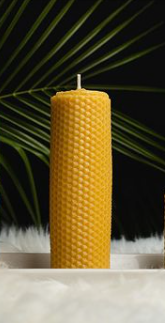 Honeycomb Pillar Candle | Tall