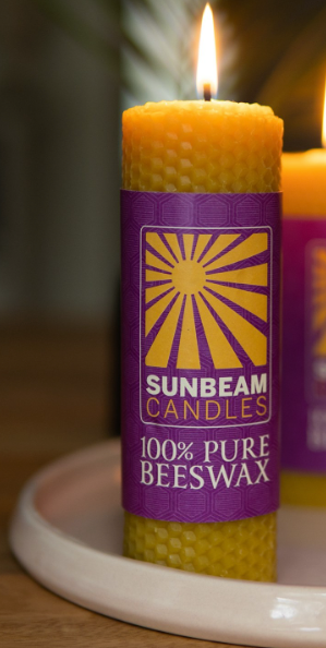 Honeycomb Pillar Candle | Tall