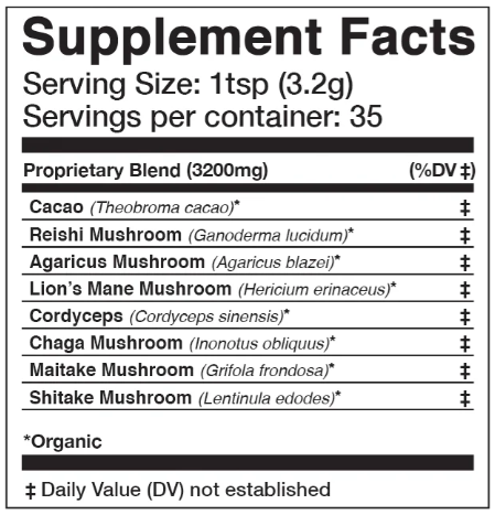 Adaptogenic Medicinal Mushroom Powder