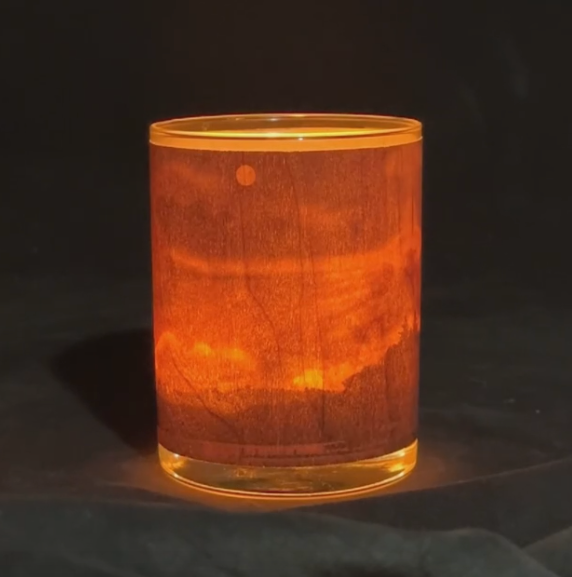 Wood Printed Vessel Candles