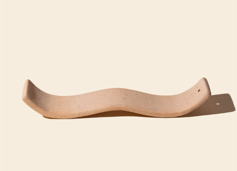 Ceramic Wave and Moon Stick Incense Burner Collection