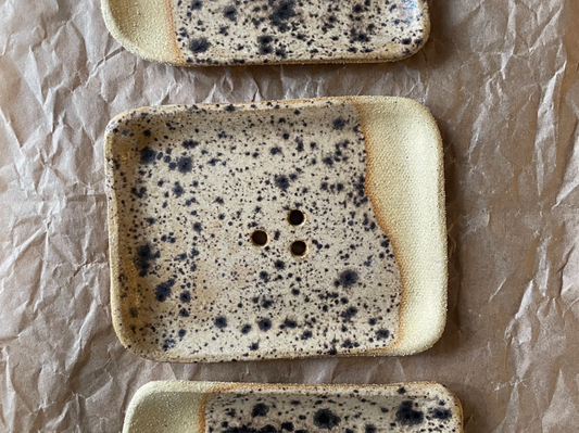 Handmade Speckled Soap Dish