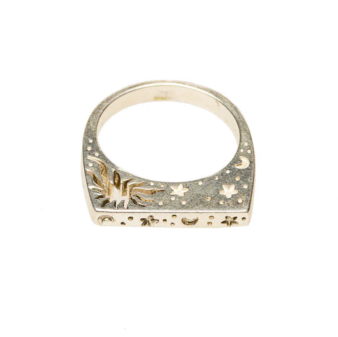 Reclaimed Metal Sterling Cosmos Ring