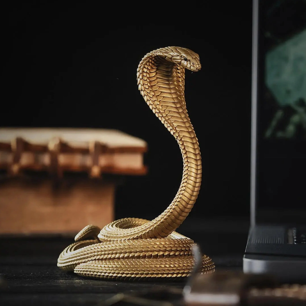 Brass Cobra Phone Holder