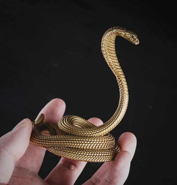 Brass Cobra Phone Holder