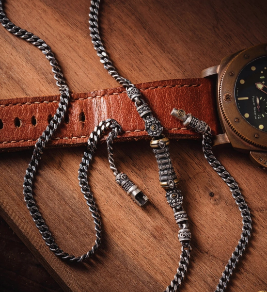 Nature Artist Mens Silver Chain Collection
