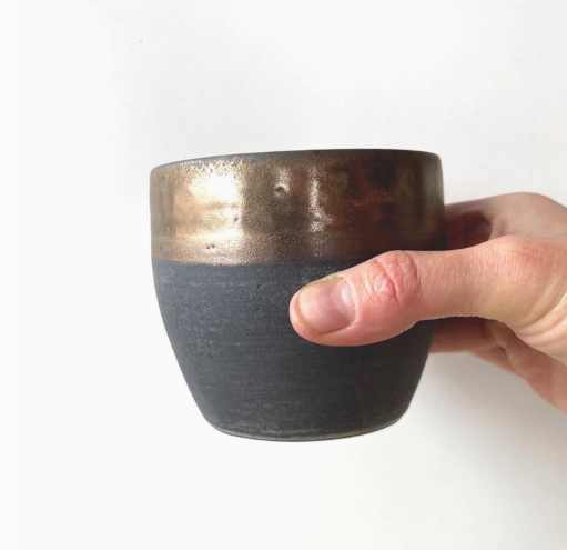 Gold Ceramic Mug and Tumbler Collection