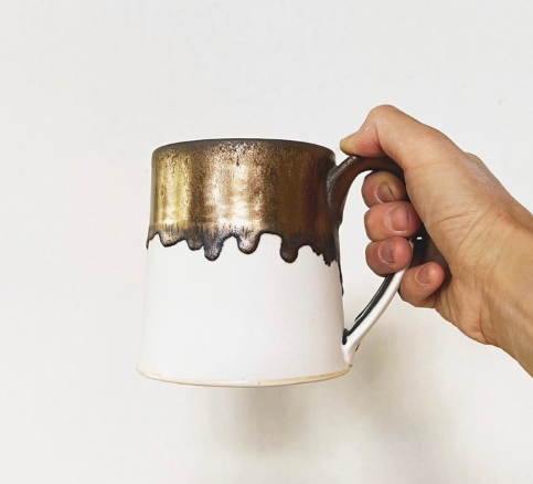Gold Ceramic Mug and Tumbler Collection