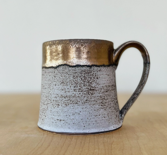 Gold Ceramic Mug and Tumbler Collection
