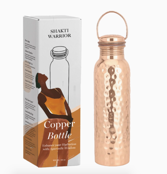 Hammered Tamba Copper Water Bottle
