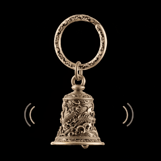 Nature Brass Bell - Dragon and Eagle