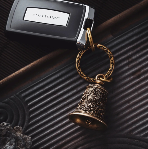 Nature Brass Bell - Dragon and Eagle