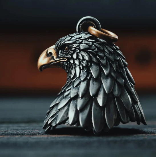 Nature Brass Bell - Dragon and Eagle