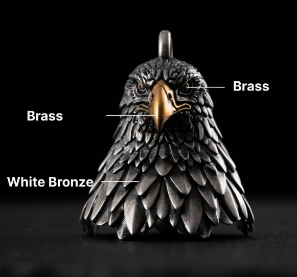 Nature Brass Bell - Dragon and Eagle