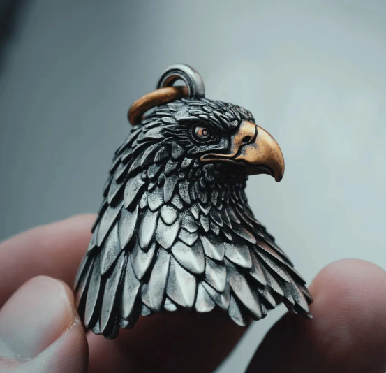 Nature Brass Bell - Dragon and Eagle