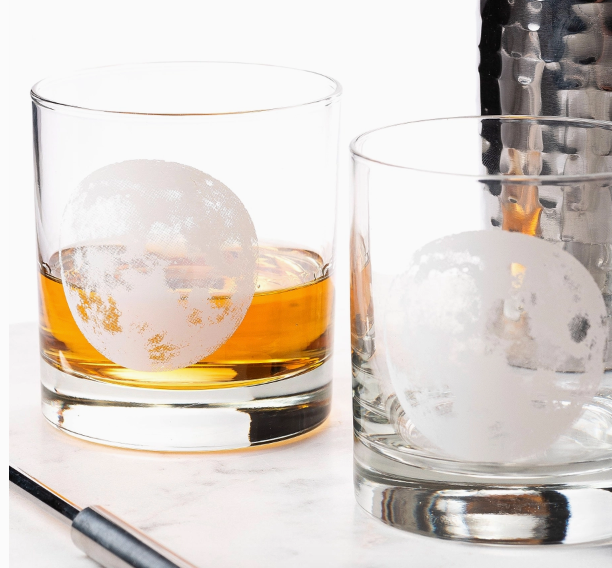 Nature Printed Whiskey Glasses