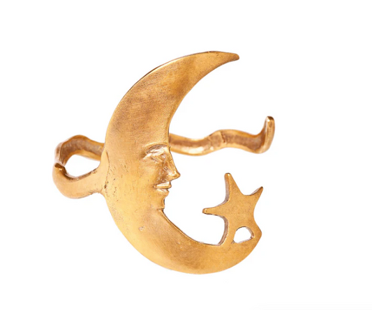 Reclaimed Metal Cuff | Moon and Star