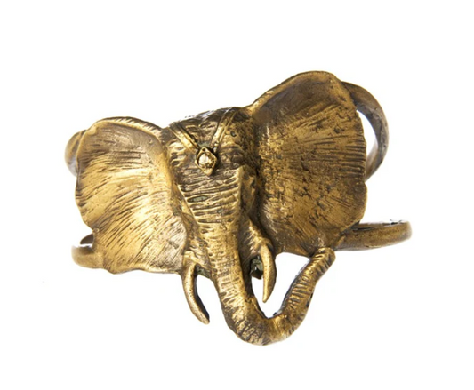 Reclaimed Metal Cuff | Lucky Elephant