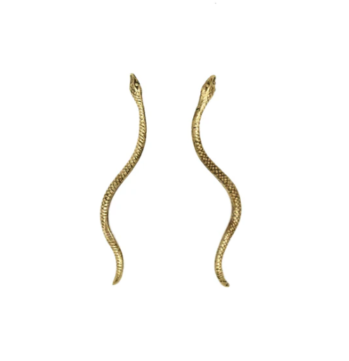 Reclaimed Metal Earrings | New Snake