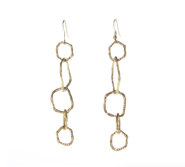 Reclaimed Metal Earrings | Take Two Circles