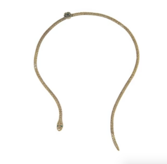 Reclaimed Metal Necklace | Hard Snake Choker