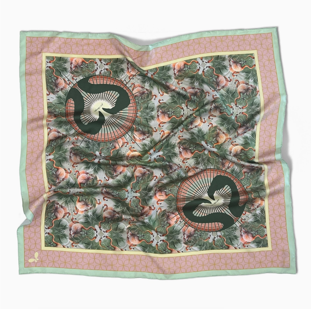 Silk Nature Printed Scarf and Bandana Collection