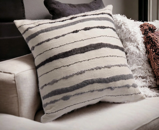 Felted Wool Throw Pillow Collection