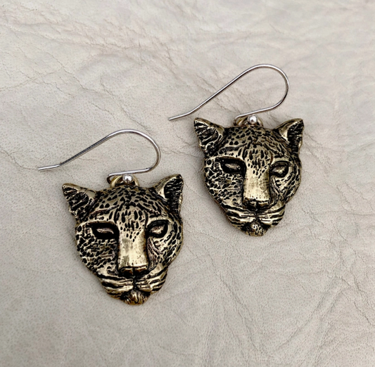 Silver Yanapuma - Jaguar Earrings