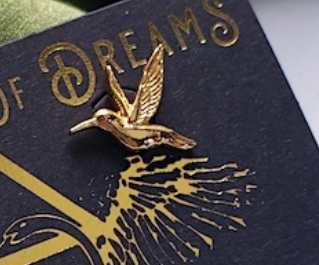 Hummingbird 14k Gold Plated Stud Earrings