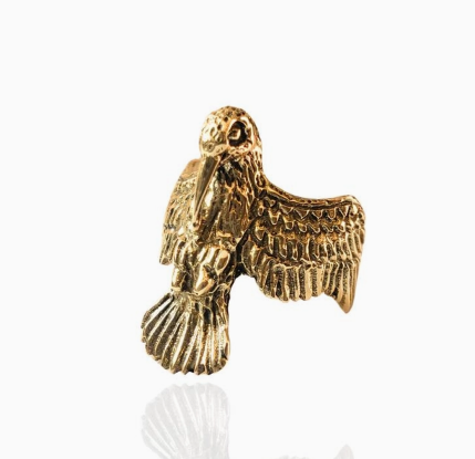 Hummingbird Ring - Brass Statement Ring