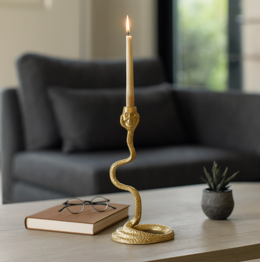 Metal Snake Candle Holders