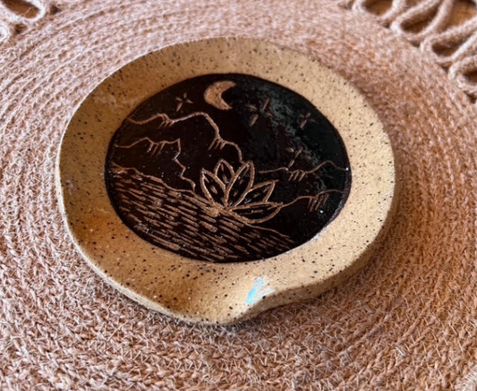 Ceramic Night and Day Bloom Spoon Rest Collection