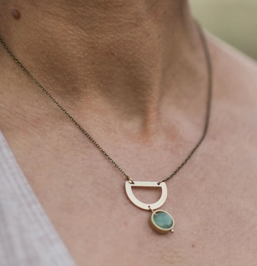 Chic Brass Necklace Collection