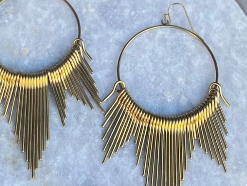 Chic Brass Hoop Earring Collection