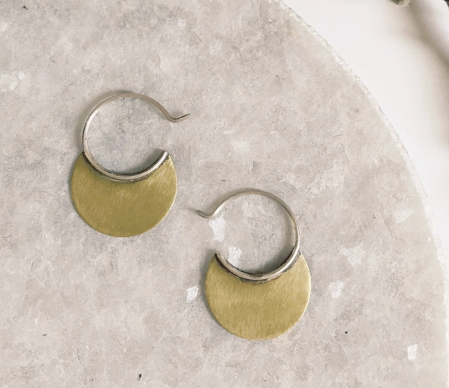 Chic Brass Hoop Earring Collection