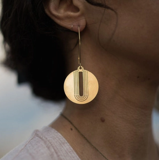 Chic Brass Earring Collection