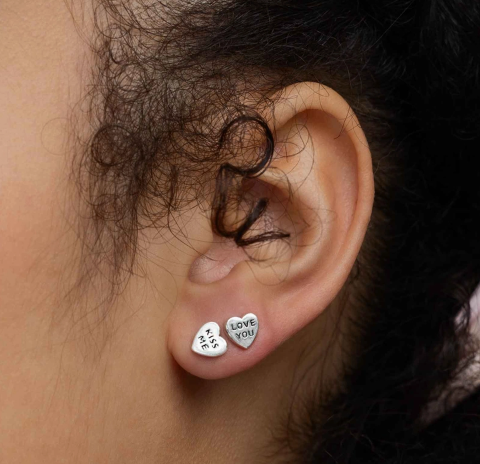 Loving Heart Studs Collection