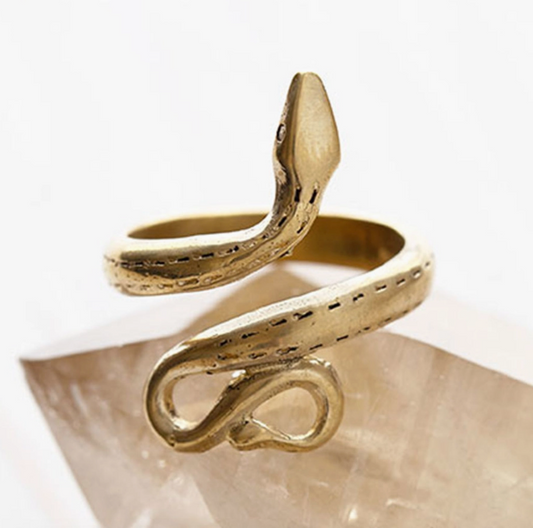 Golden Serpent Ring Collection