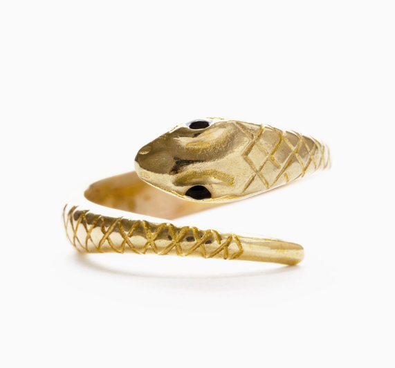 Golden Serpent Ring Collection