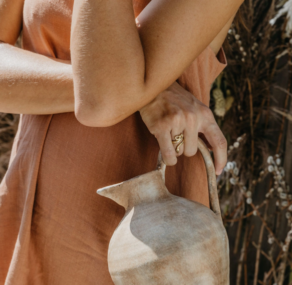 Golden Serpent Ring Collection