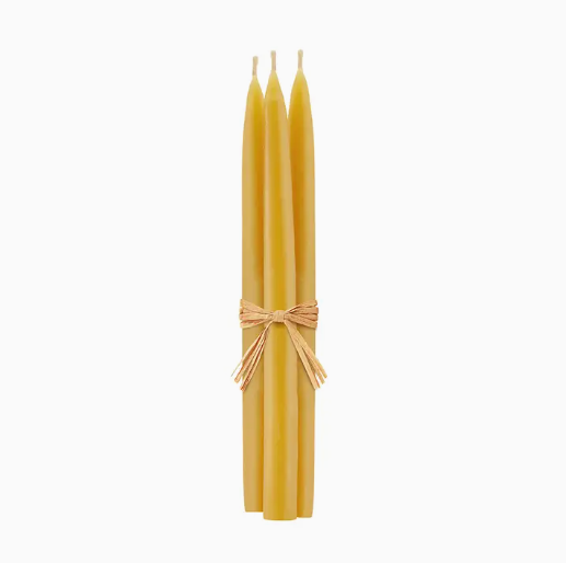 Organic Beeswax Tapers