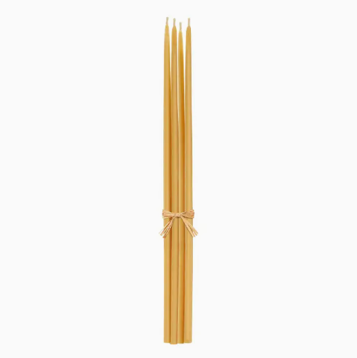 Organic Beeswax Tapers